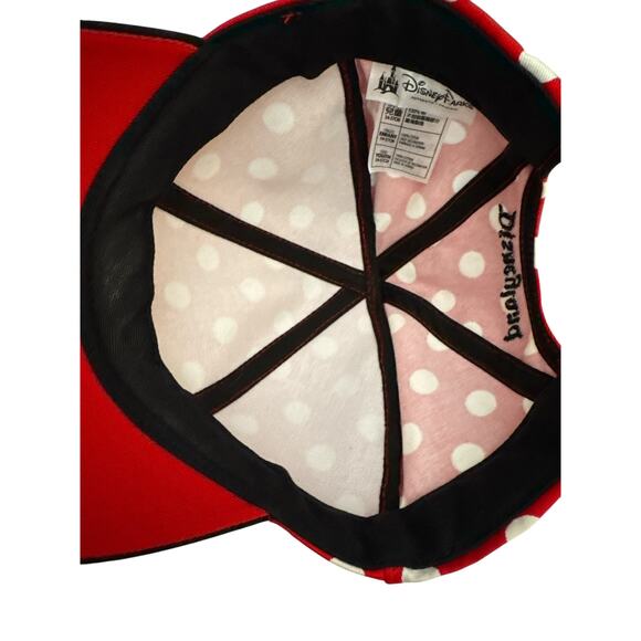 Disney Minnie Mouse Signature Adjustable Baseball Cap w/ Bow and Ears Child - Picture 4 of 5